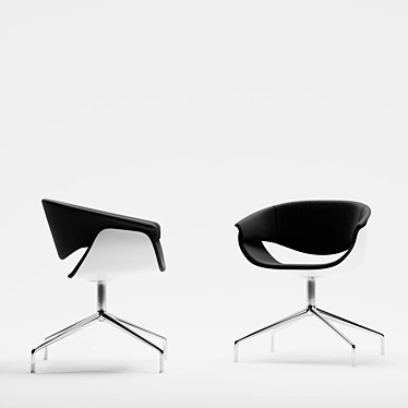 Elegant B&B Sina Chair 3D model image 1 