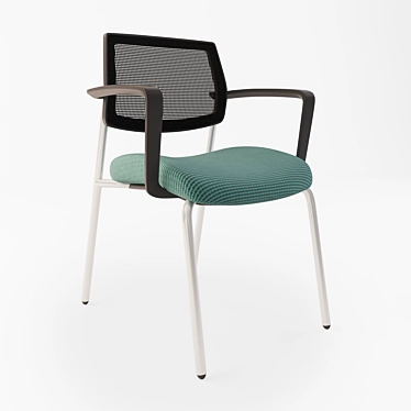 Ergo-Fit Side Chair: Optimal Comfort 3D model image 1 