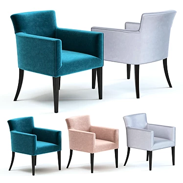 Siena Armchair: Stylish & Detailed 3D model image 1 
