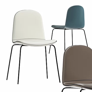 Modern White Primitivo Chair 3D model image 1 