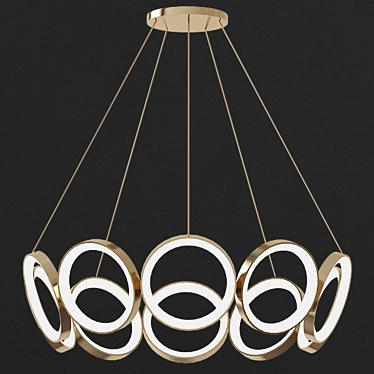 Elegant OROS Chandelier 3D model image 1 