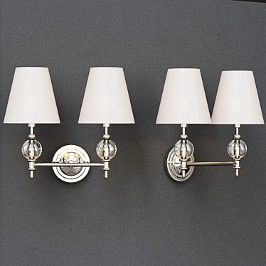 Wilshire Dual Sconce 3D model image 1 