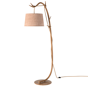 SABINA Floor Lamp: Elegant Beige Design | 6182 OHM 3D model image 1 