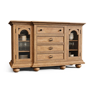 Elegant Ollesburg Buffet: D725-60 3D model image 1 