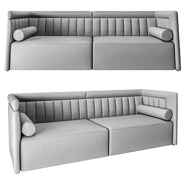 Contemporary Tuana Sofa - 227x83x76 cm 3D model image 1 