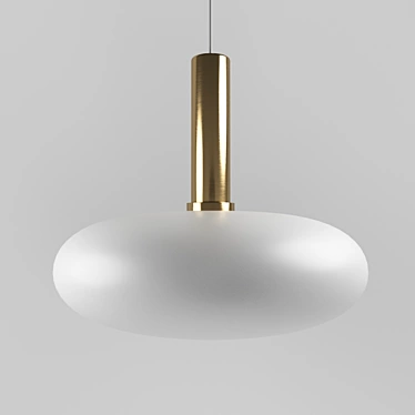 Ferm 40.2076: Modern Brass Pendant Light 3D model image 1 