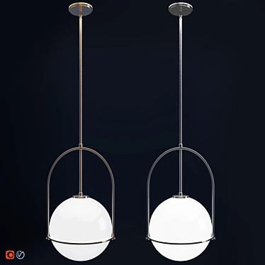 Elegant Somerset Pendant Light 3D model image 1 