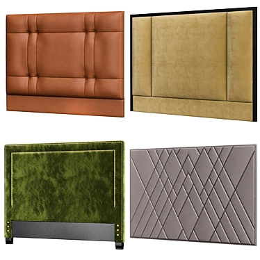 Elegant Headboard Collection №4 3D model image 1 