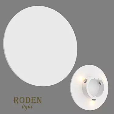 RODEN-light RD-303: Stylish Gypsum OM Wall Lamp 3D model image 1 