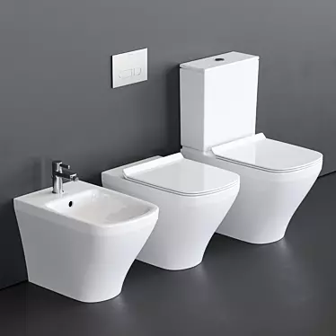 Sleek and Stylish Duravit DuraStyle Collection 3D model image 1 