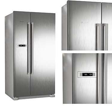 Bosch KAN90VI20R: Sleek and Spacious Refrigerator 3D model image 1 