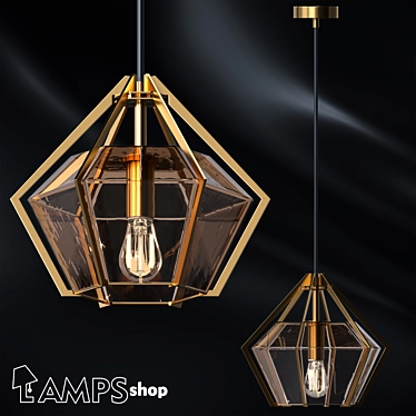 Elegant Harlow Pendants 3D model image 1 