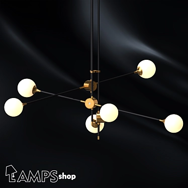 Elegant Bullarium Pendant Light 3D model image 1 