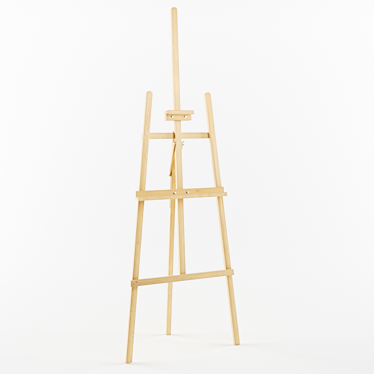 Artistic Wood Easel - мольберт 3D model image 1 