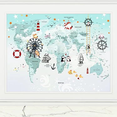 WALLSTREET Funny Tour: Playful Wall Décor 3D model image 1 