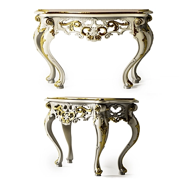 Luxury Venezia Console: Elegant and Spacious 3D model image 1 