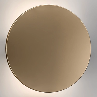 Minimalist XT-S Disc Wall Sconce 3D model image 1 