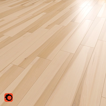 Grusha Beige Wood Floor Tile 3D model image 1 