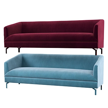 Comfort and Style: Cass Sofa 3D model image 1 