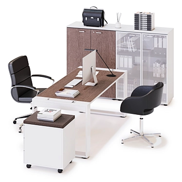 LAS LOGIC: Versatile Office Workstation 3D model image 1 