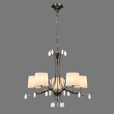 ANDREA Chandelier: Elegant and Energy-efficient 3D model image 1 