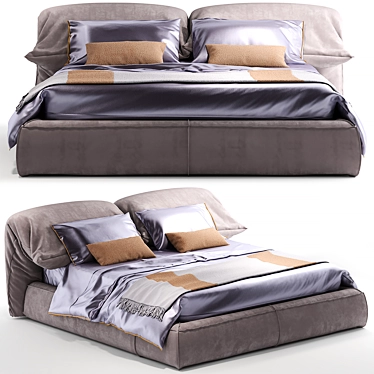 Baxter Casablanca Bed: Luxurious Comfort for Dreamy Nights 3D model image 1 