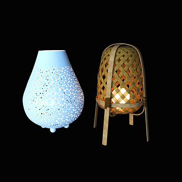 Modern Rustic Knixhult Lamp 3D model image 1 