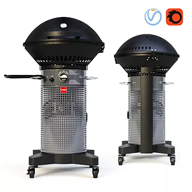 Fuego Professional F24C Gas Grill 3D model image 1 
