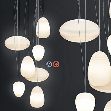 Elegant Foscarini Rituals Pendant 3D model image 1 