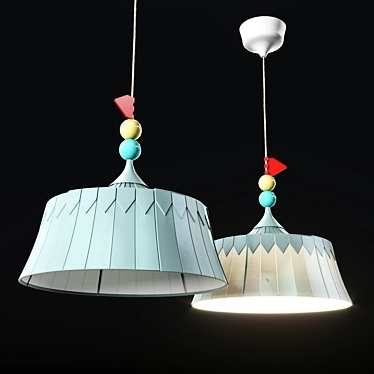 Playful Pendant Lamp for Kids - IKEA Trollbo 3D model image 1 
