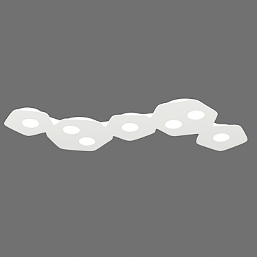 OM Mantra AREA Ceiling Light 6640 - Elegant LED Fixture 3D model image 1 