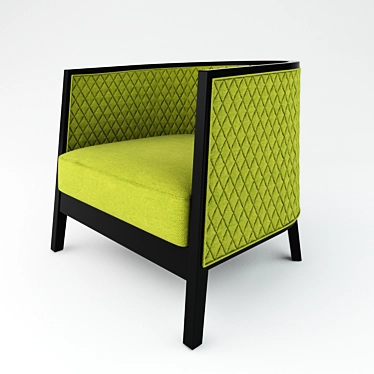 Sleek Saten Chair: Luxurious and Comfortable 3D model image 1 