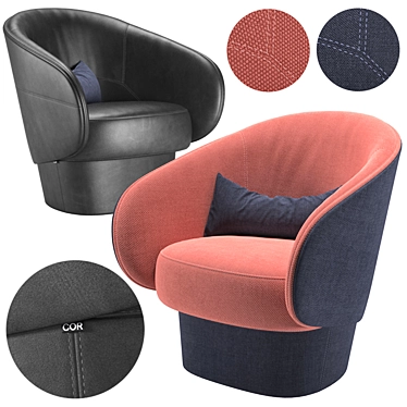 Modern COR - Roc Chair 3D model image 1 