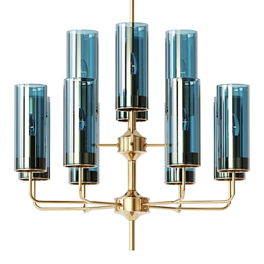 Midcentury Lampatron DELPHY 12 - Sleek Design Lighting 3D model image 1 