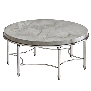 Elegant Round Coffee Table 3D model image 1 