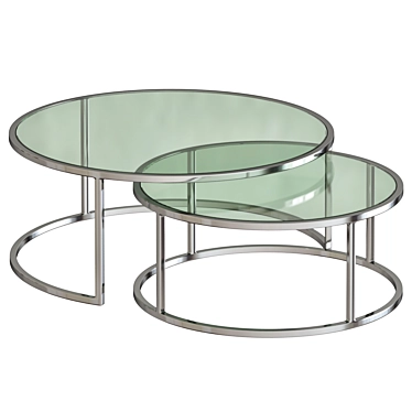 Gorgeous Nested Coffee Tables 3D model image 1 
