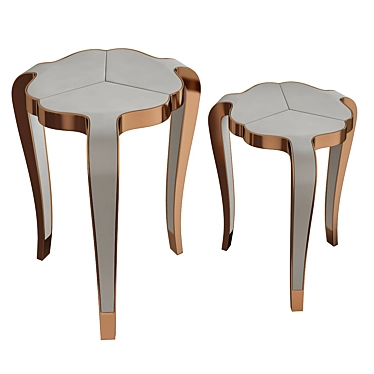 Twin Nesting Tables 3D model image 1 