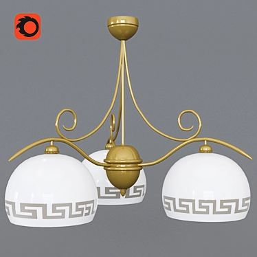 Athena's Grace Chandelier 3D model image 1 