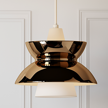 Doo-Wop Pendant Light: Vintage-inspired Elegance 3D model image 1 