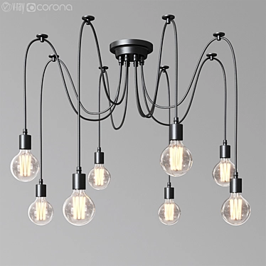 Urban Wire Jungle Pendant Lights 3D model image 1 