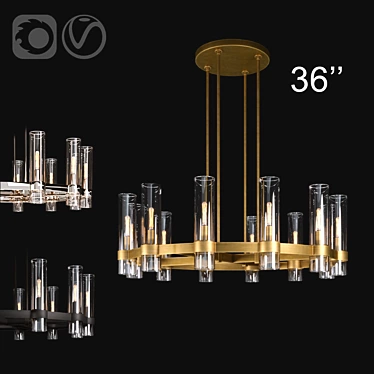 Ravelle Round 36'' Restoration Hardware 3D model image 1 