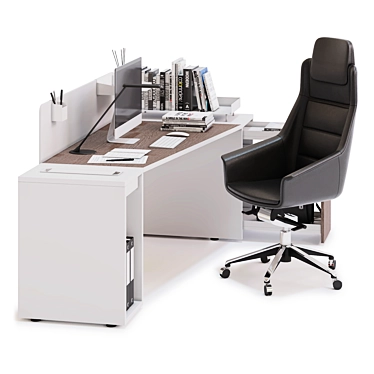 LAS LOGIC Office Workspace Solution 3D model image 1 