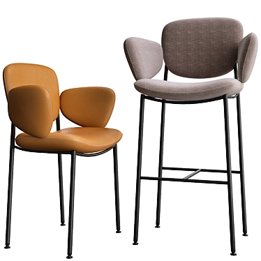 Sleek and Stylish MACKA Chair 3D model image 1 