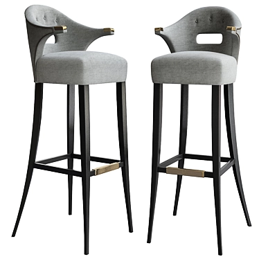 Elegant Nanook Bar Chair: Brabbu 3D model image 1 