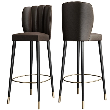 Modern Elegance: Dalyan Bar Chair 3D model image 1 