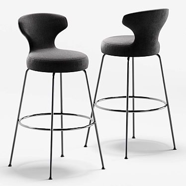 Modern B&B Italia High Stool 3D model image 1 