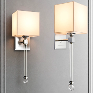 Regina Andrew Crystal Sconce: Elegant Wall Mounted Lighting 3D model image 1 