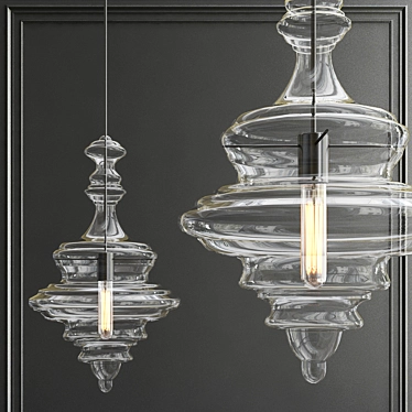 Eternal Brilliance: Innovative Designer Chandelier 3D model image 1 