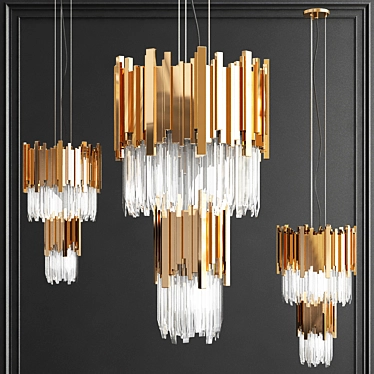 ImperiumLoft Empire Suspension: Modern Pendant Light 3D model image 1 