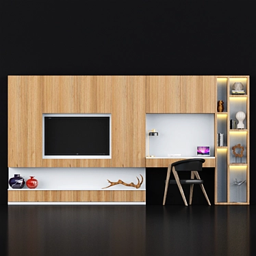 Modern Furniture Composition Set 3D model image 1 